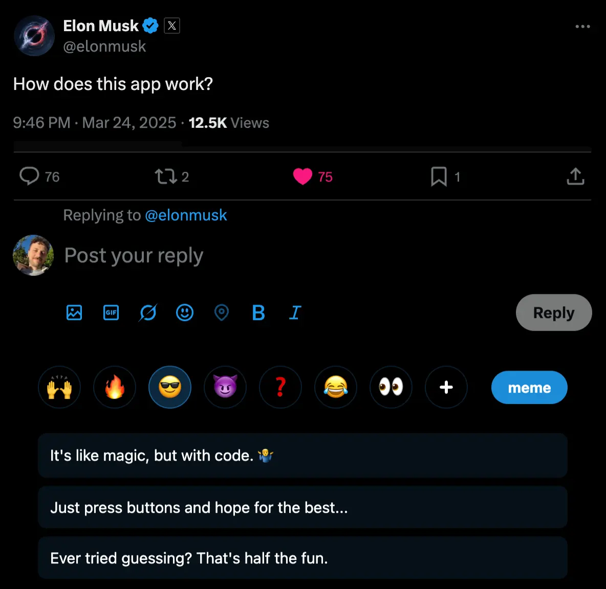Reply Guy Chrome Extension Preview